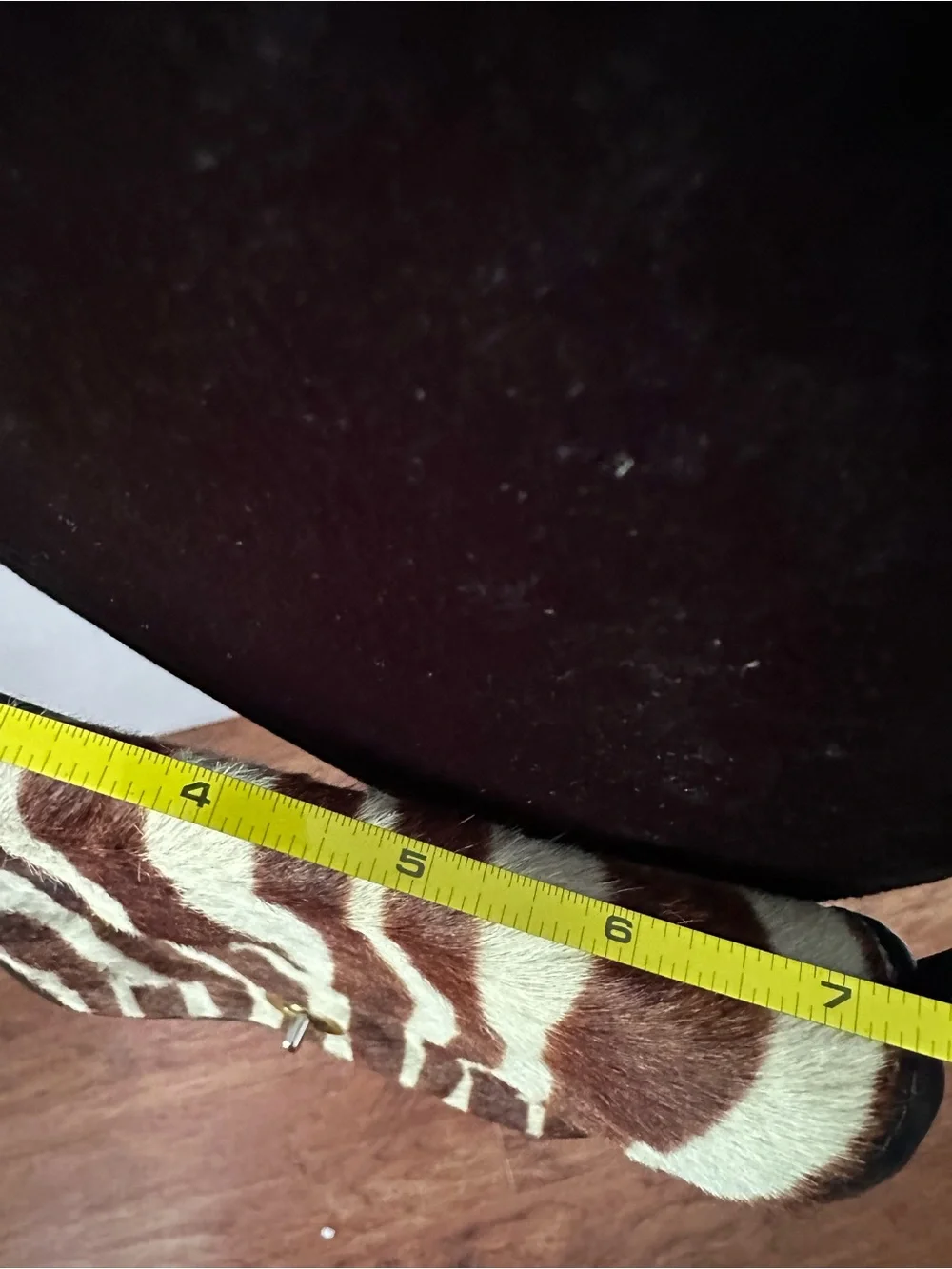 Vintage Zebra Print Hair-on-Hide Crossbody Bag - Genuine Leather - Made in USA